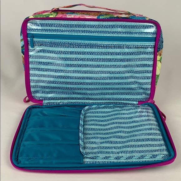 Vera Bradley Large Blush & Brush Makeup Case - Picture 4 of 7